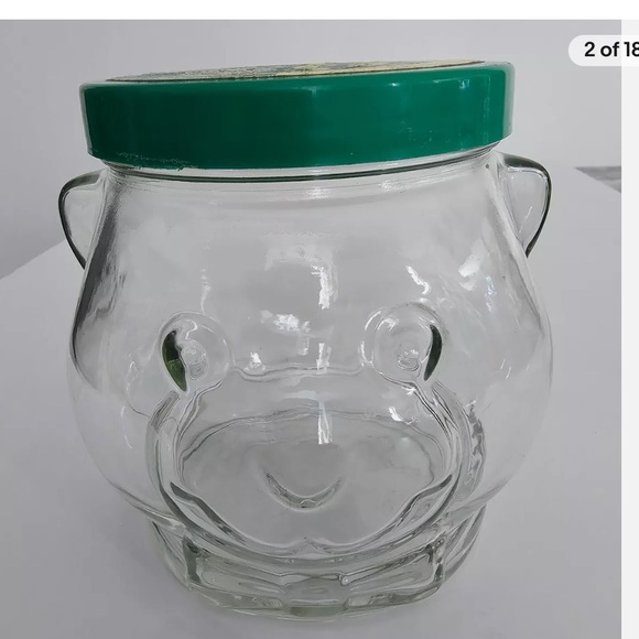 COPY - Vintage Kraft Peanut Butter Glass Jar - Papa Bear Head 1988 - Picture 3 of 7